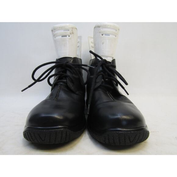 Drew Womens Size 6.5 WW Wide Width Black Leather Lace Up Ankle Boot Booties - Picture 5 of 11